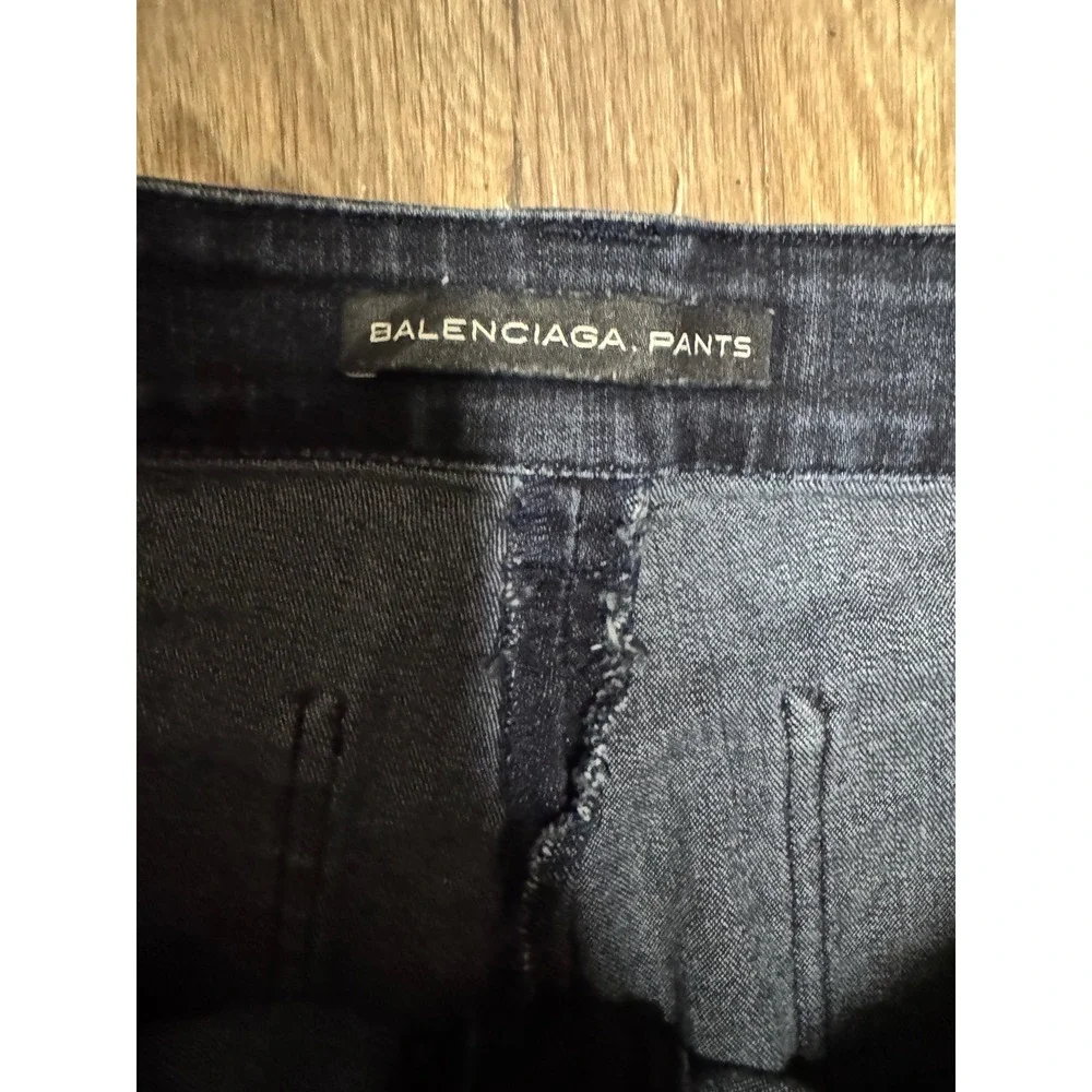 Balenciaga Pants Womens Dark Wash Denim Jeans Size 40 Made in Portugal